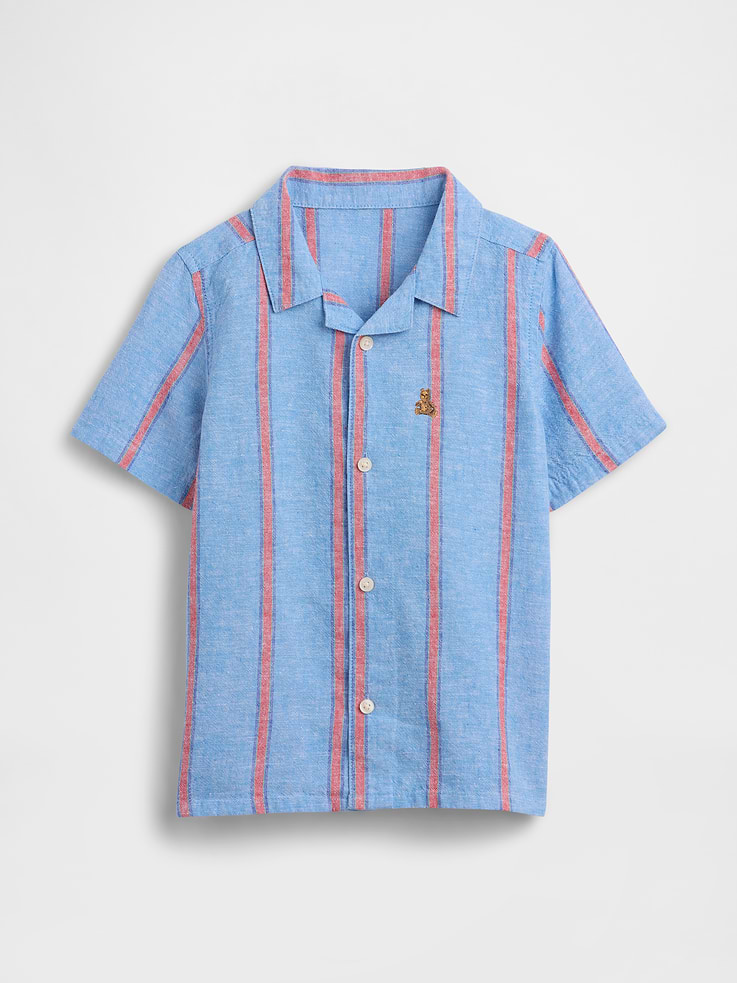 Image number 1 showing, babyGap Brannan Bear Linen-Blend Vacay Shirt