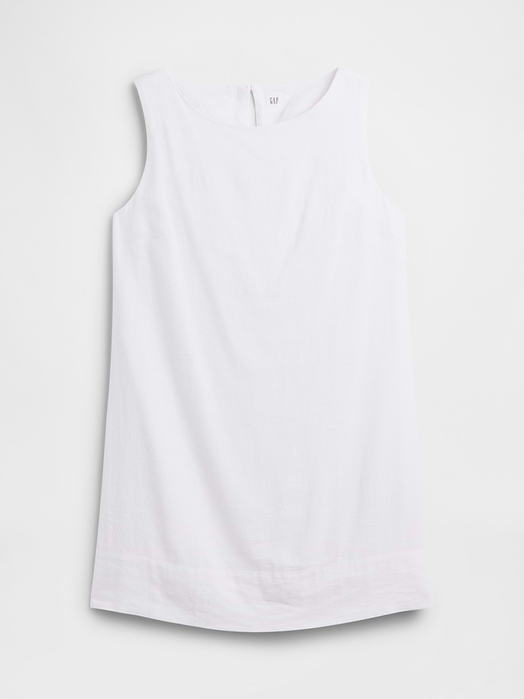 Image number 6 showing, Linen-Blend Apron Mini Dress