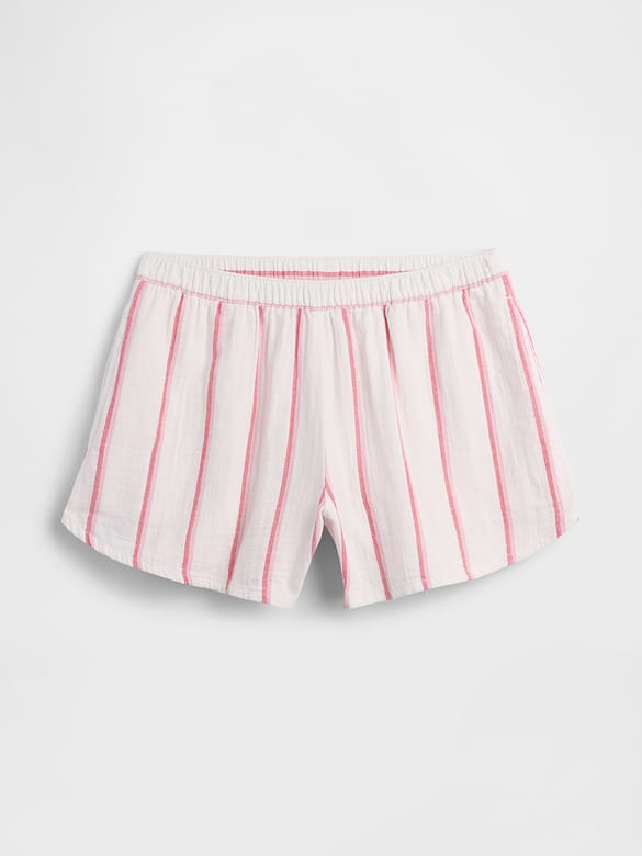 4" High Rise Relaxed Pull-On Gauze Shorts