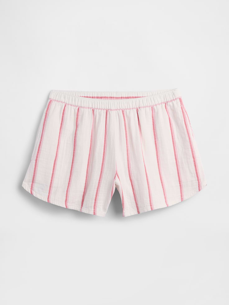 Image number 7 showing, 4" High Rise Relaxed Pull-On Gauze Shorts