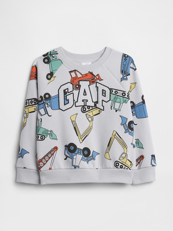 Image number 1 showing, babyGap Print Crewneck Sweatshirt