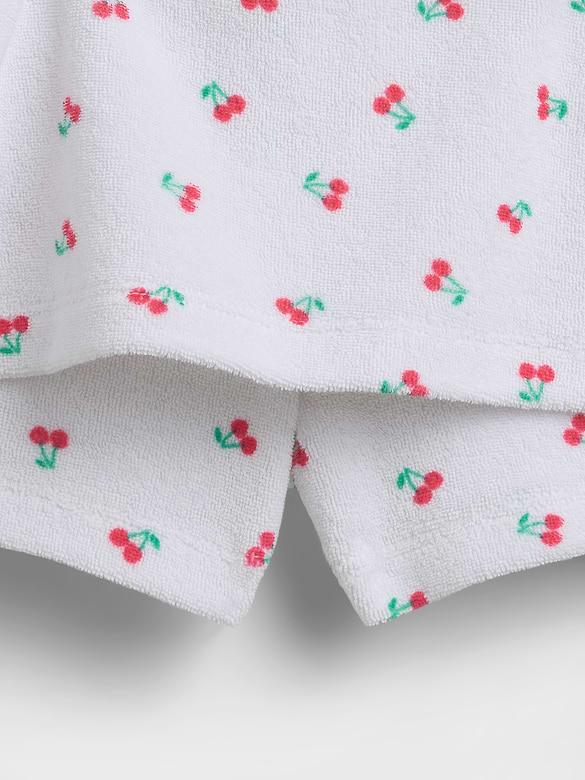 Kids Towel Terry Skort Outfit Set