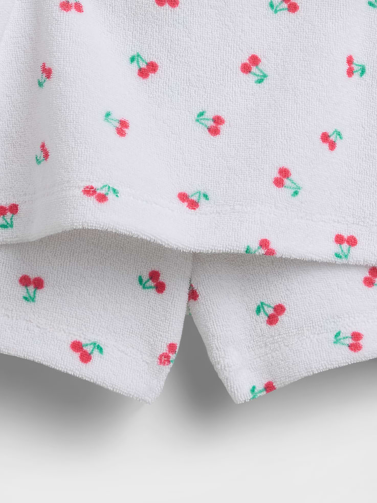 Image 4 of 5, Kids Towel Terry Skort Outfit Set
