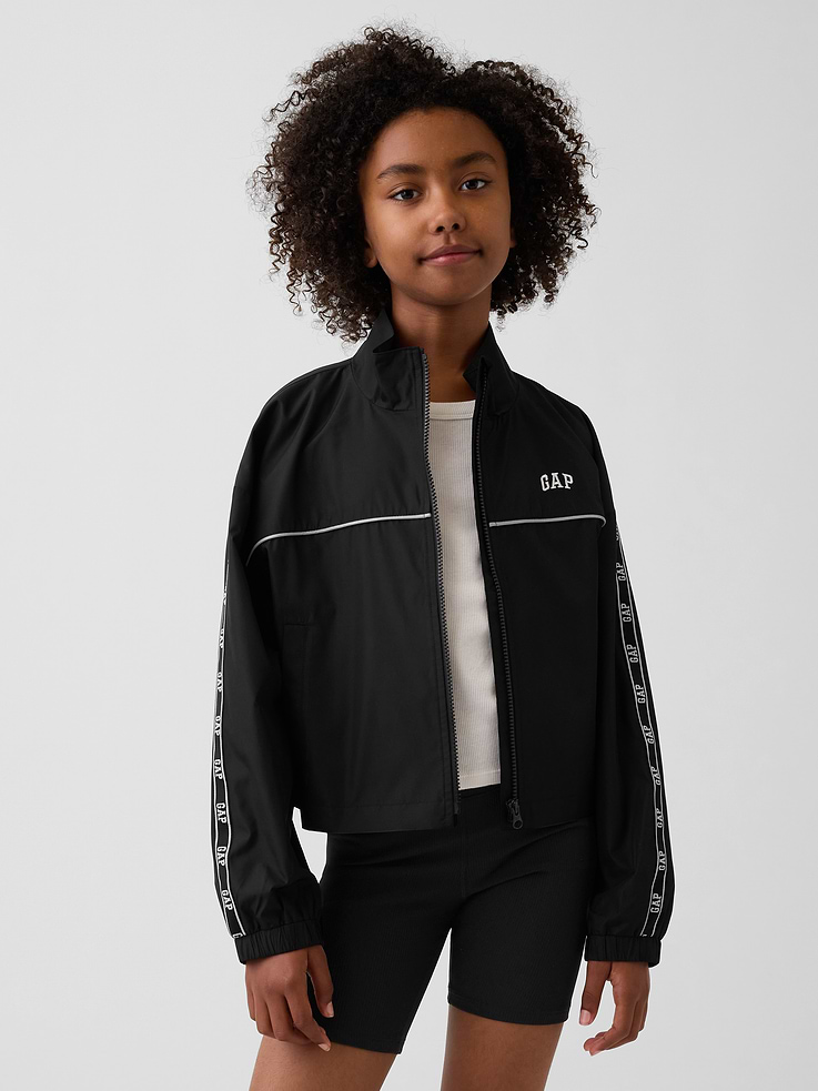 Image number 1 showing, Kids Relaxed Logo Windbreaker Jacket
