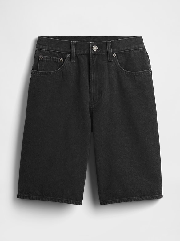 11" Mid Rise Longline Denim Shorts