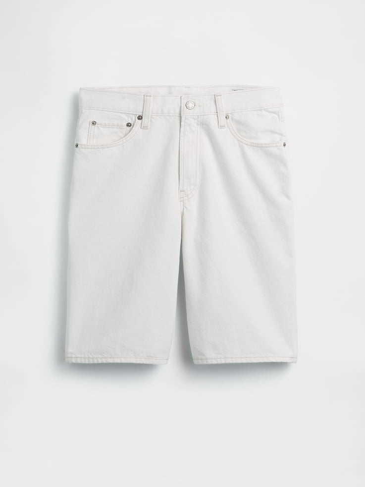 Image number 6 showing, 11" Mid Rise Longline Denim Shorts