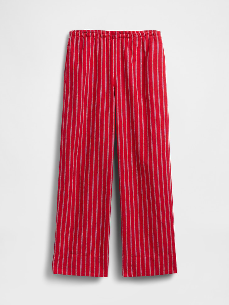 Image number 5 showing, Linen-Blend Easy Wide-Leg Pants