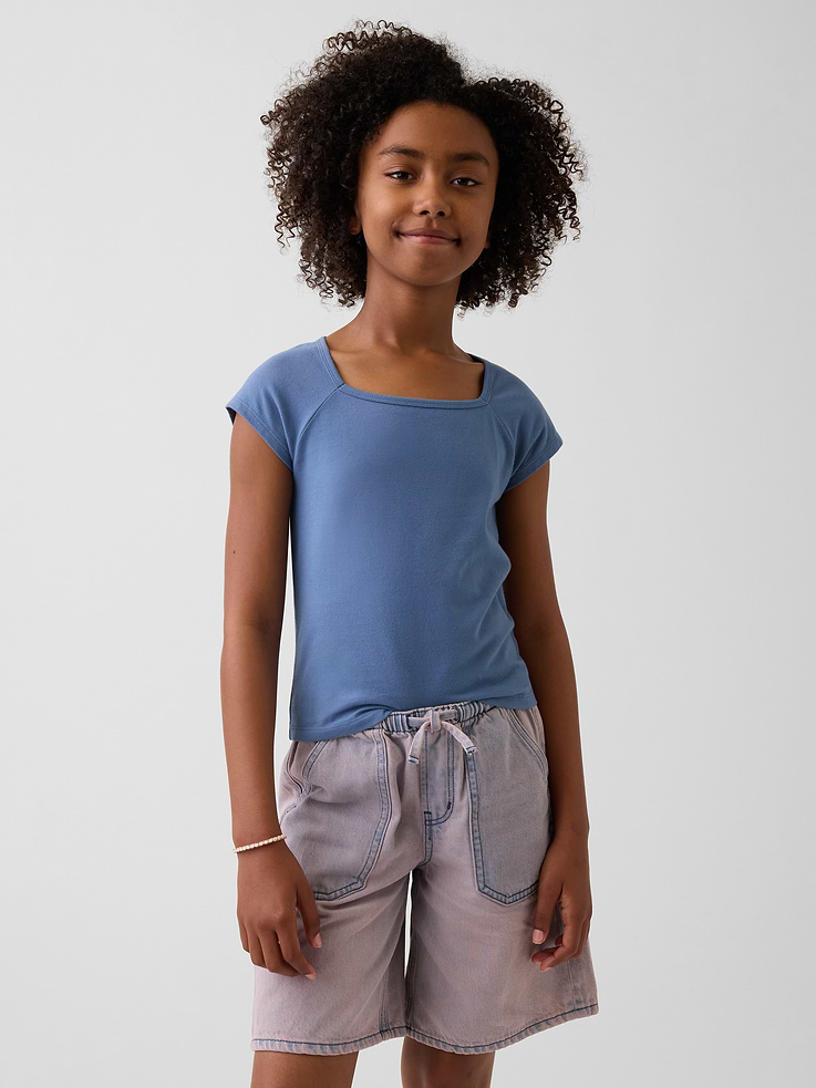 Image number 1 showing, Kids Square-Neck T-Shirt