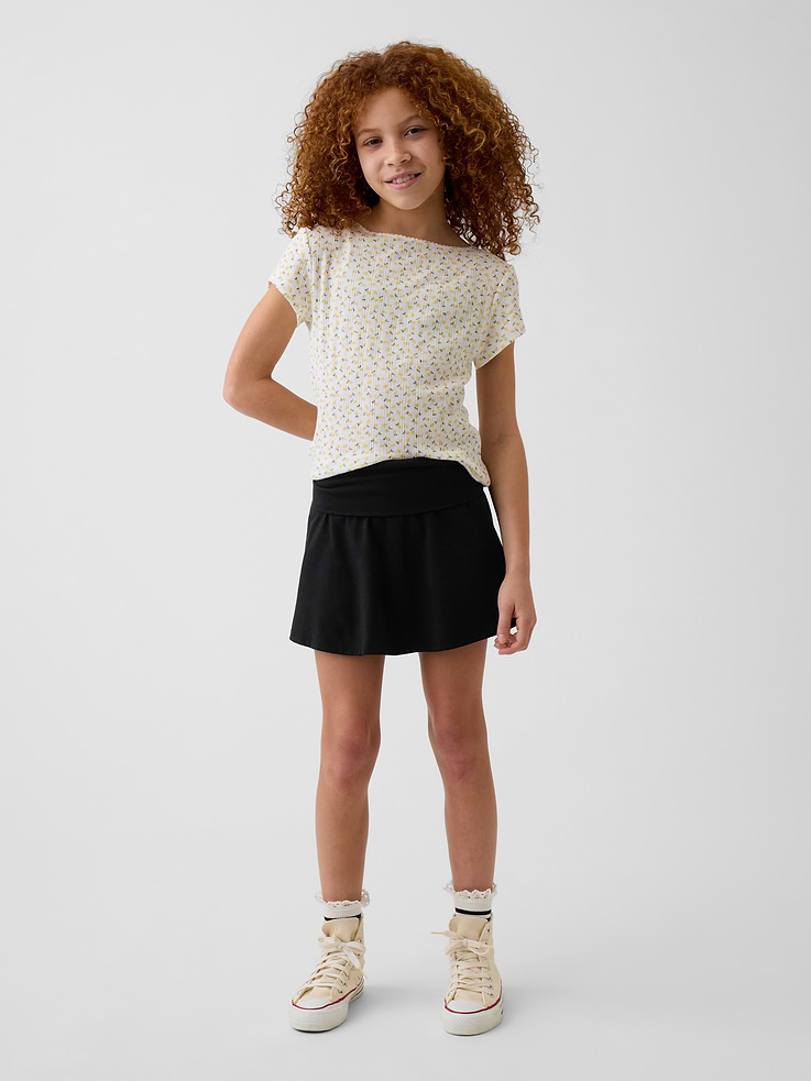 Image number 1 showing, Kids Foldover Skort