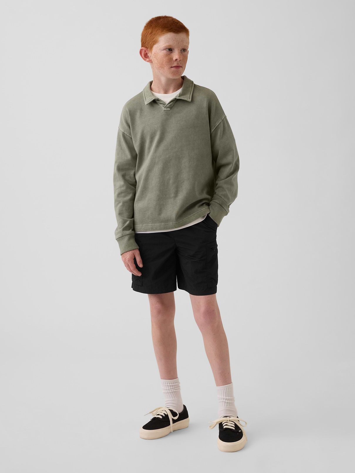 Kids Relaxed Quick-Dry Cargo Shorts