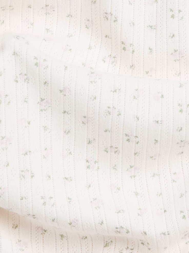 Image number 4 showing, Pointelle Crewneck T-Shirt