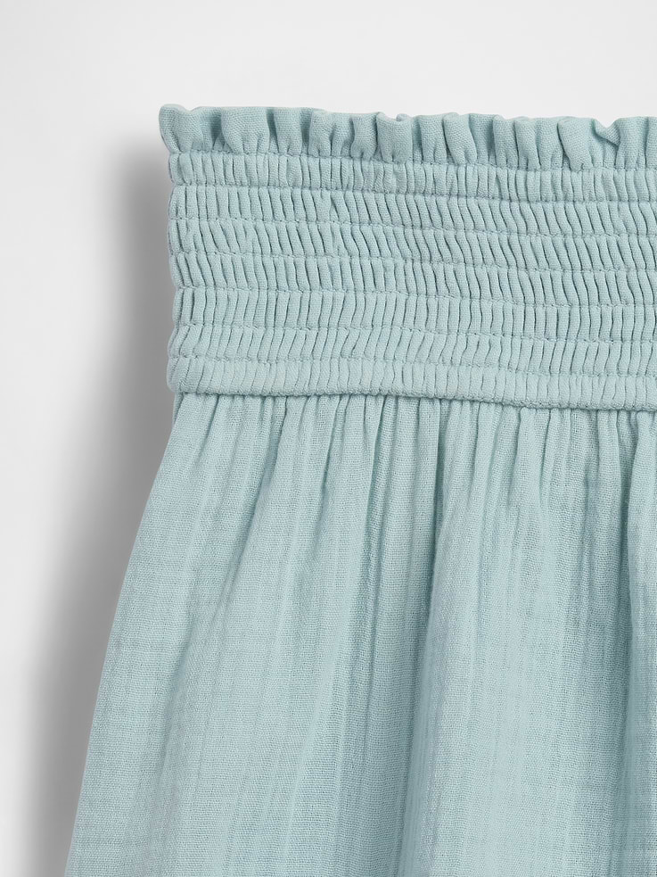 Image number 5 showing, Kids Cotton Gauze Butterfly-Hem Shorts