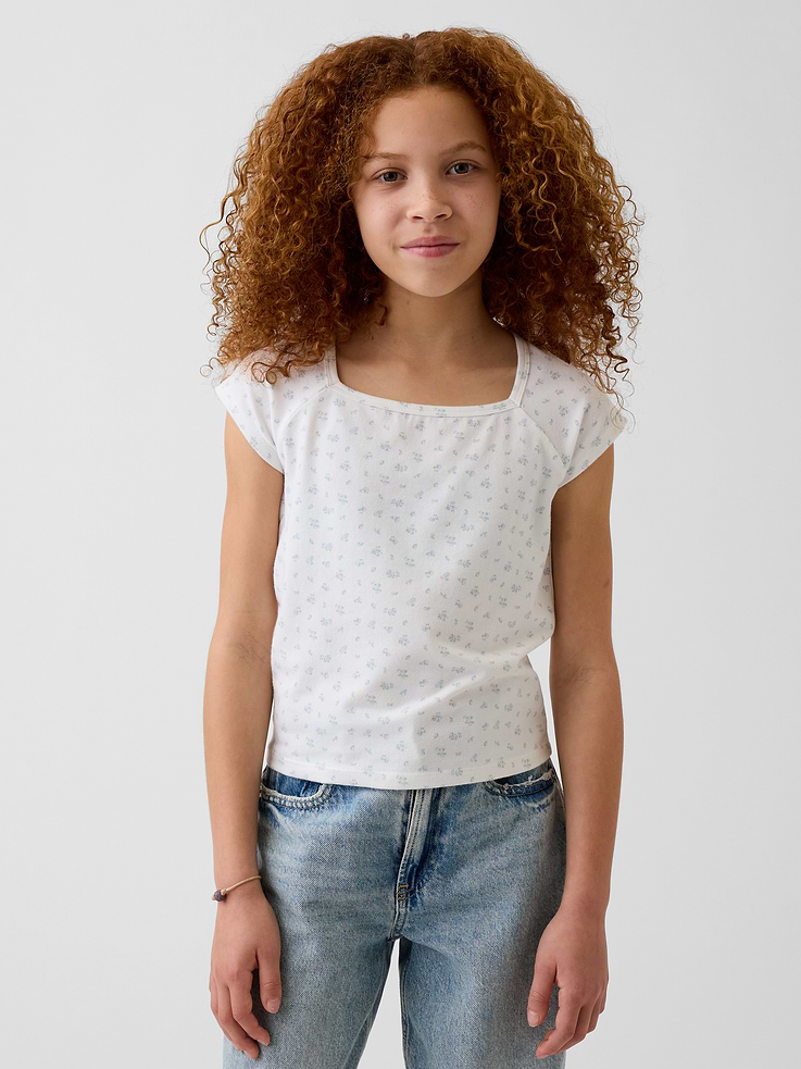Image number 1 showing, Kids Square-Neck T-Shirt