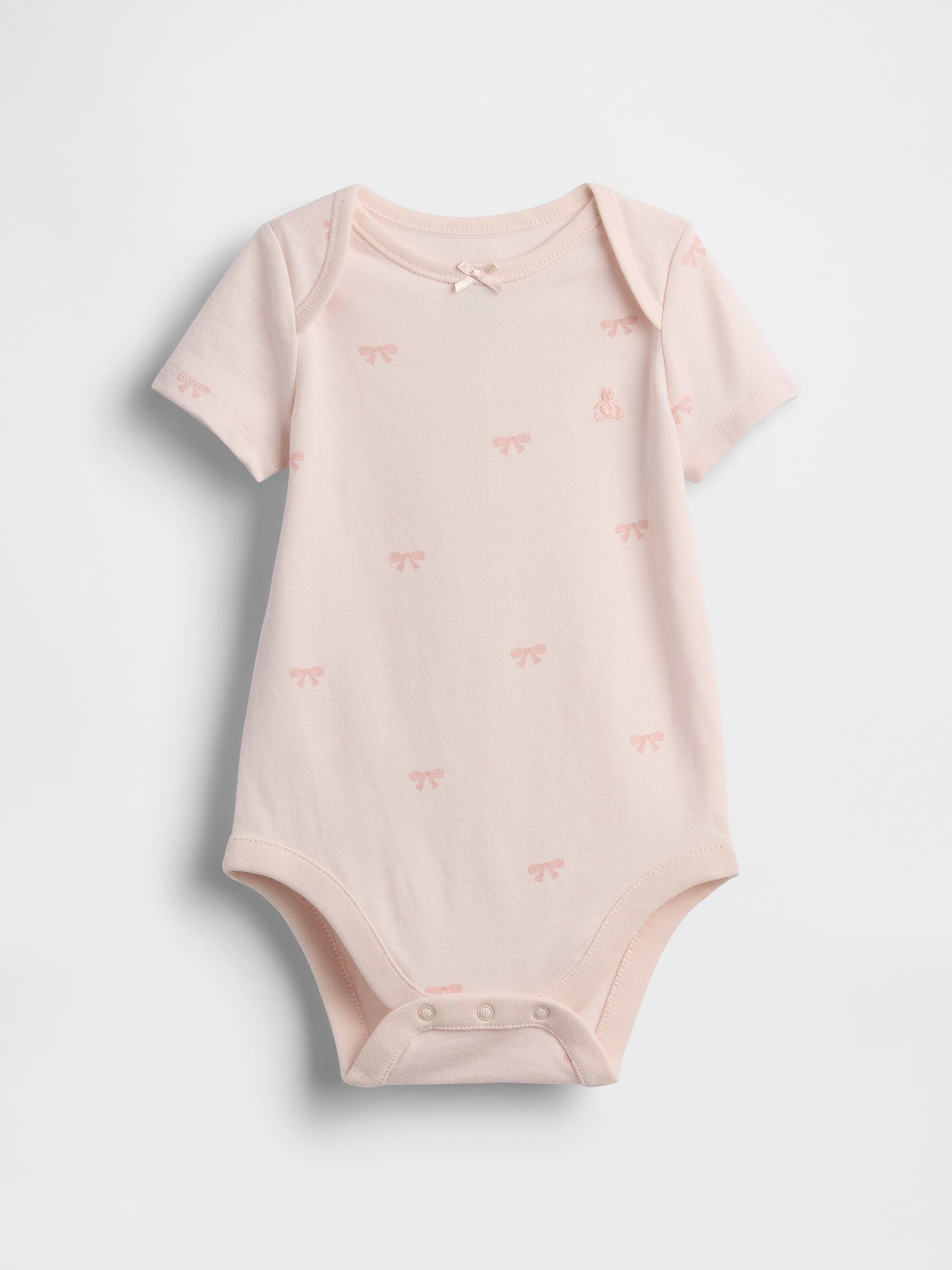 Baby First Favorites Organic Cotton Bow Bodysuit