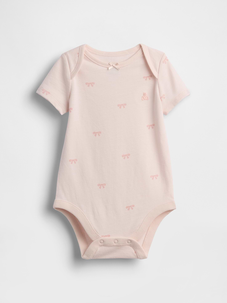 Image number 1 showing, Baby First Favorites Organic Cotton Bow Bodysuit