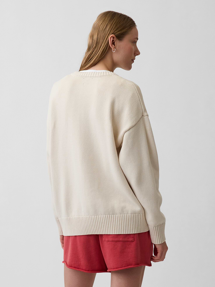 Image number 3 showing, 100% Cotton Oversized Sweater