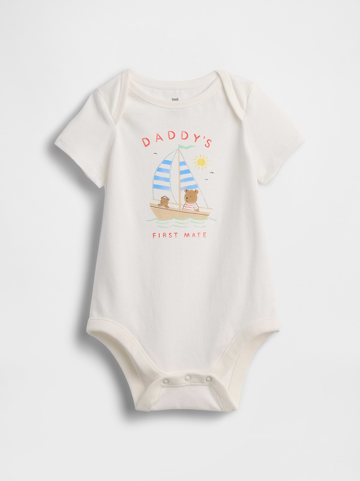 Image number 1 showing, Baby First Favorites Organic Cotton Graphic Bodysuit