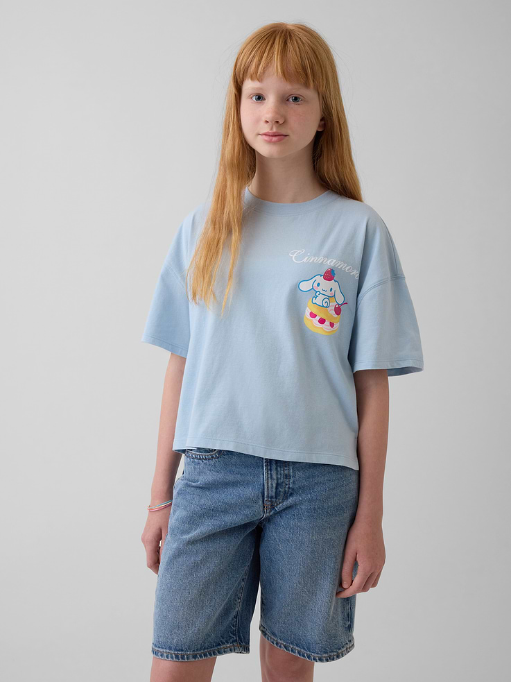 Image number 1 showing, Kids Hello Kitty Oversized Boxy T-Shirt