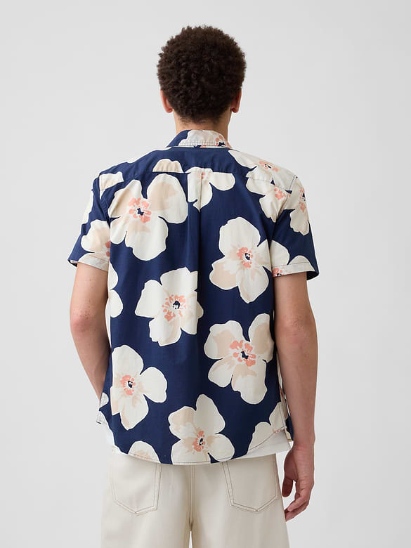 Stretch Poplin Shirt in Standard Fit