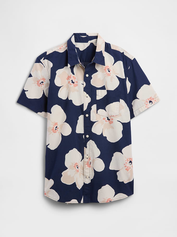 Image number 5 showing, Stretch Poplin Shirt in Standard Fit