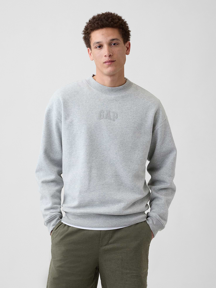Image number 1 showing, Adult Relaxed Gap Mini-Logo Sweatshirt