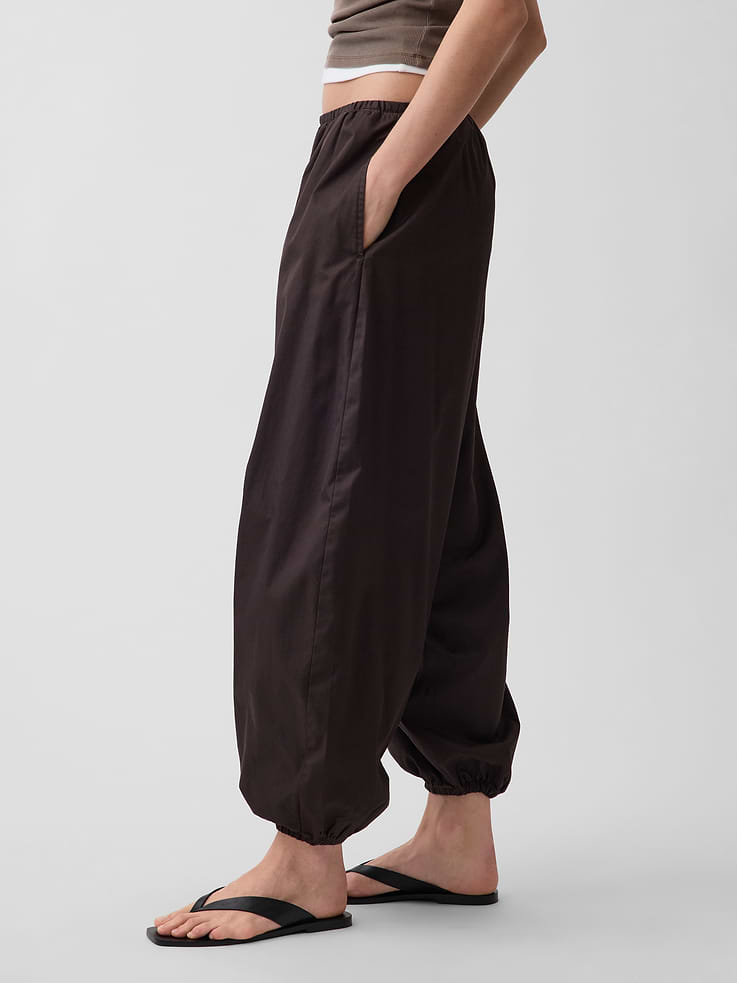 Image number 3 showing, Organic Cotton Poplin Easy Baggy Joggers