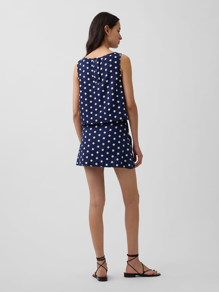Image number 2 showing, Linen-Blend Mini Skort