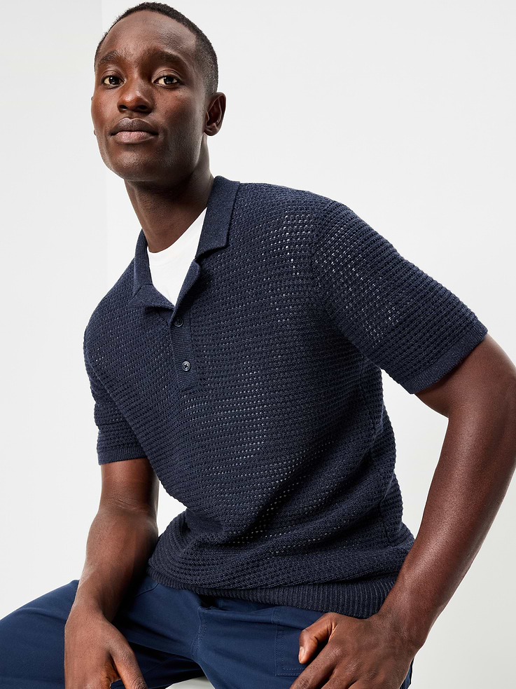 Image number 3 showing, Short-Sleeve Polo Sweater
