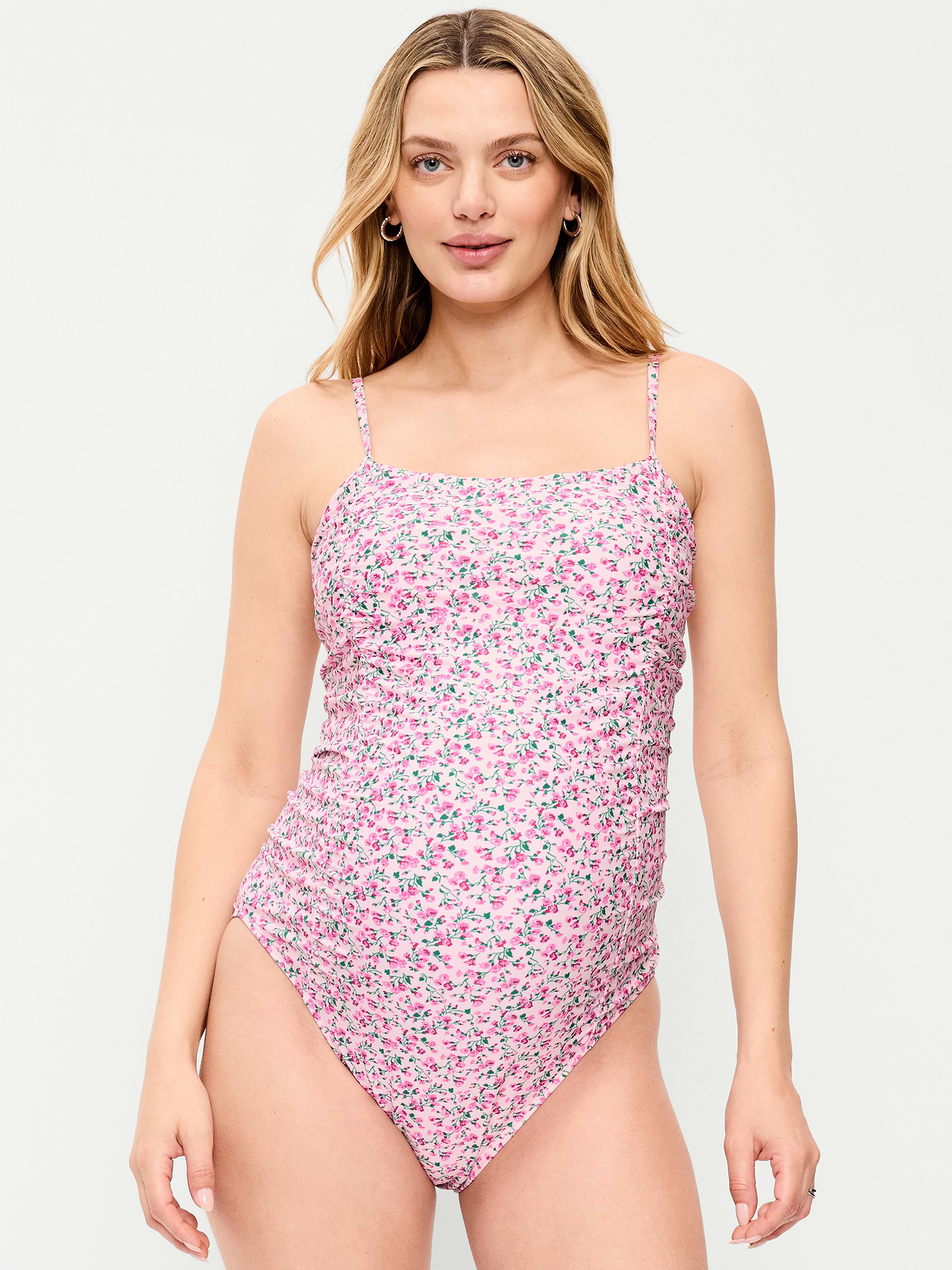 Maternity Ruched One-Piece Swimsuit