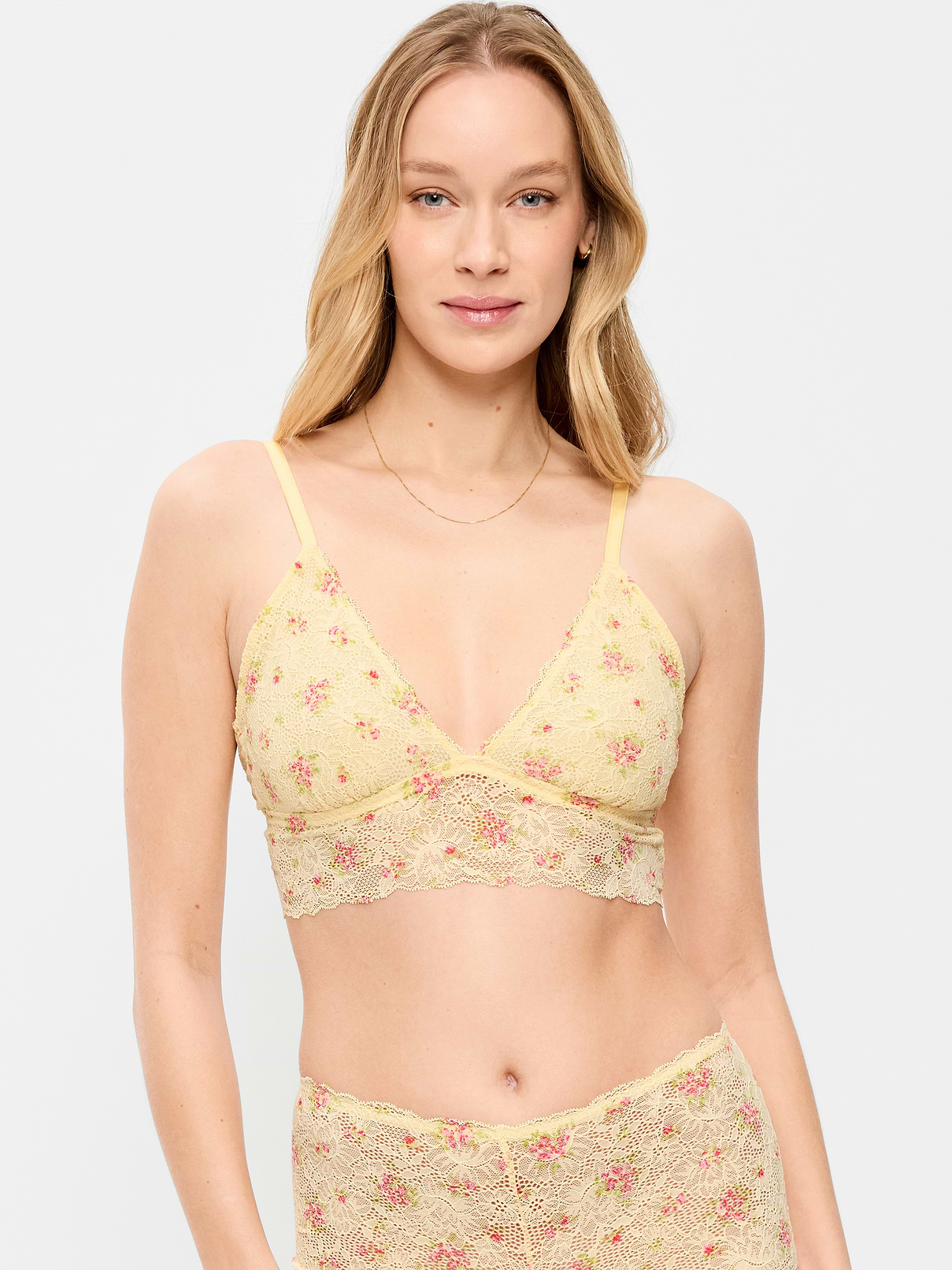 Image number 1 showing, Lace Longline Bralette