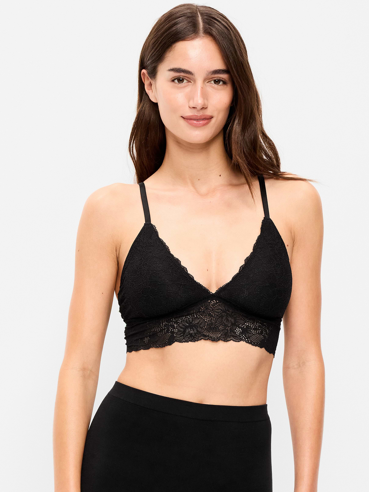 Image number 1 showing, Lace Longline Bralette