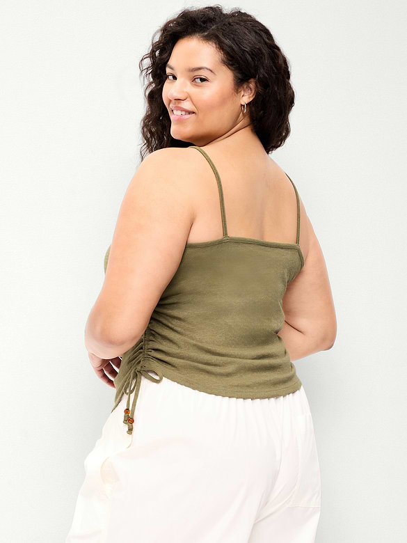 Camisole froncée sur les côtés