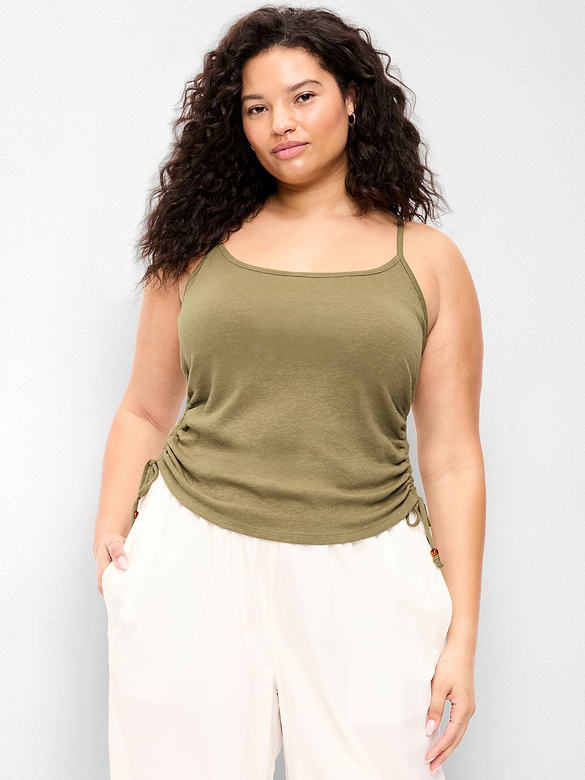 Camisole froncée sur les côtés