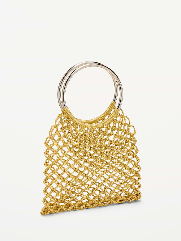 Sac métallisé à hanse en forme d’anneau