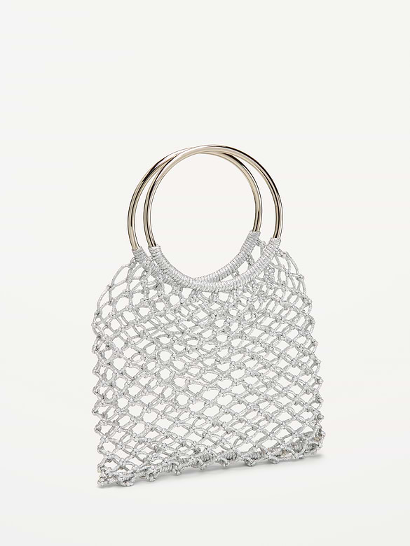 Sac métallisé à hanse en forme d’anneau