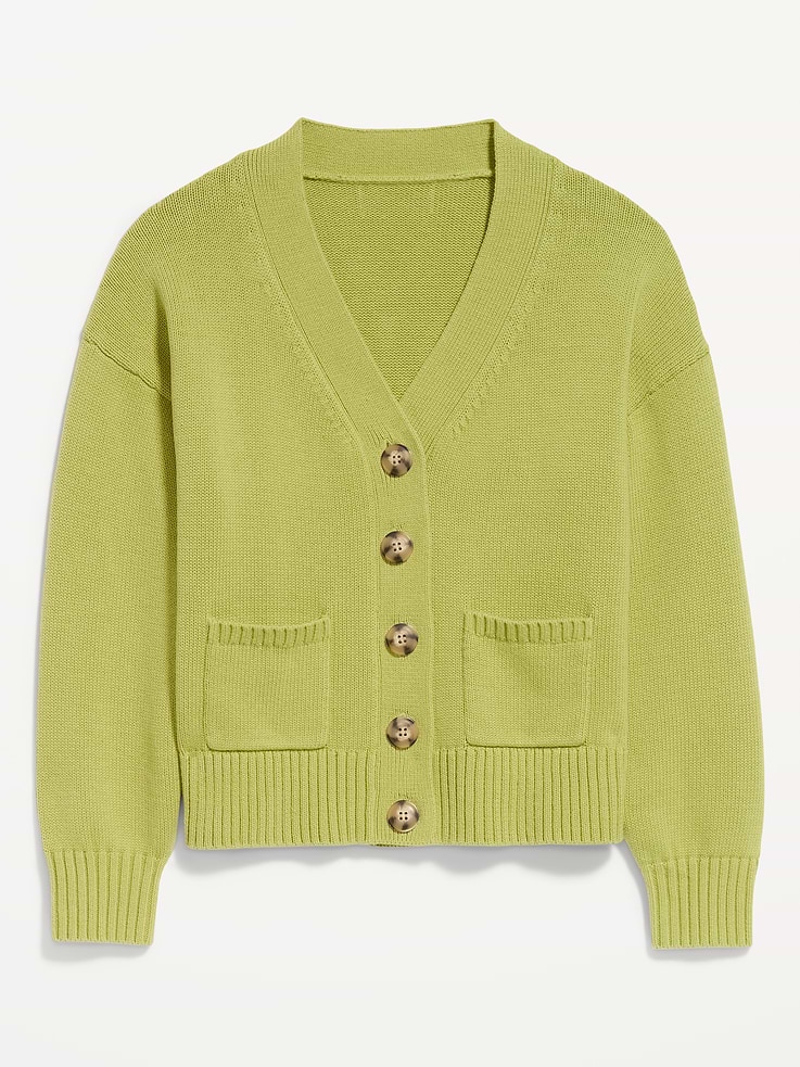 Image number 4 showing, Seaside Cotton V-Neck Cardigan Sweater