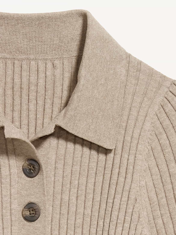 Short-Sleeve Ribbed Polo
