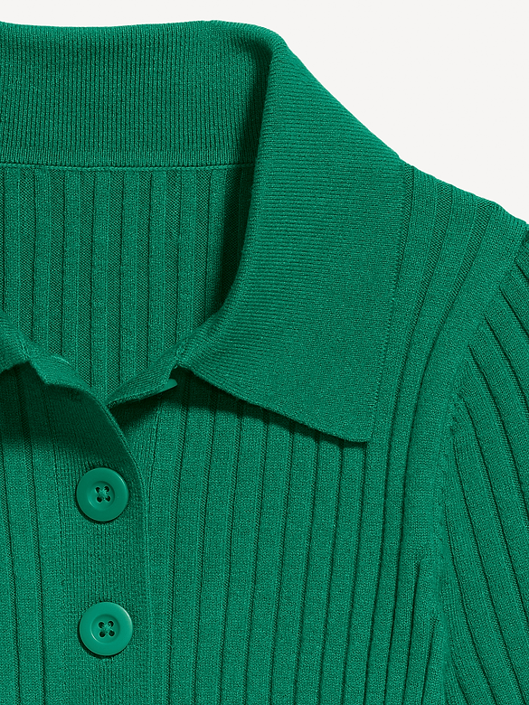 Short-Sleeve Ribbed Polo
