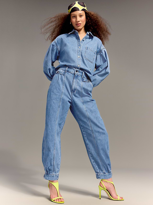 Old Navy x Christopher John Rogers High-Waisted Barrel Jeans