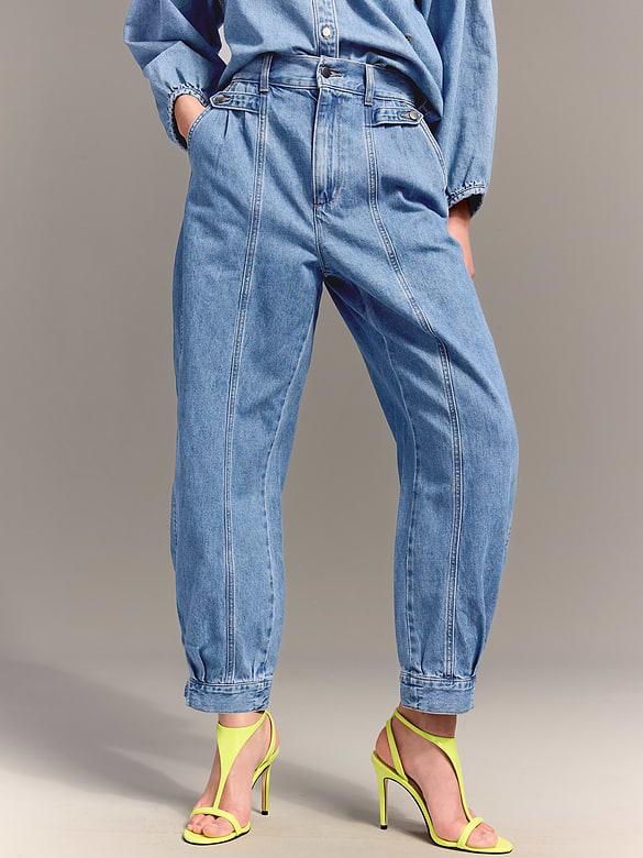 Old Navy x Christopher John Rogers High-Waisted Barrel Jeans