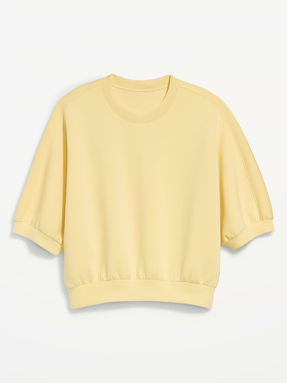Bounce Fleece Dolman-Sleeve Top