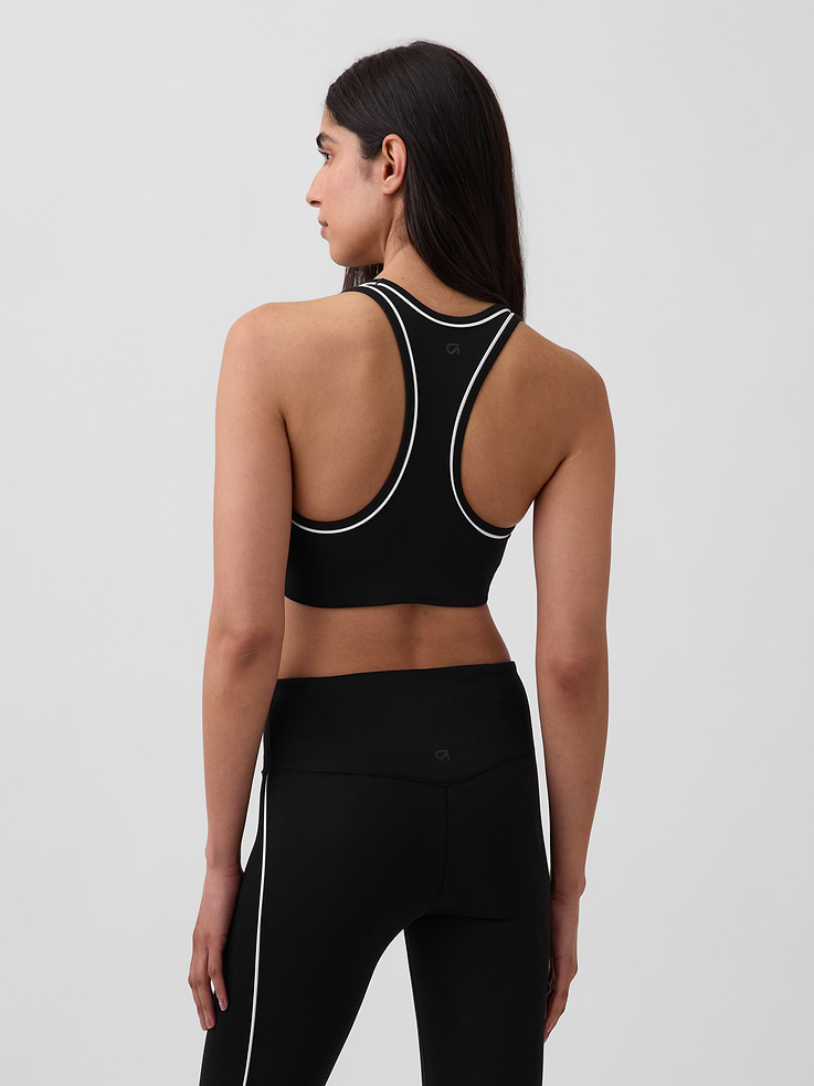 Image number 2 showing, GapFit Smooth Medium Impact Racerback Sports Bra