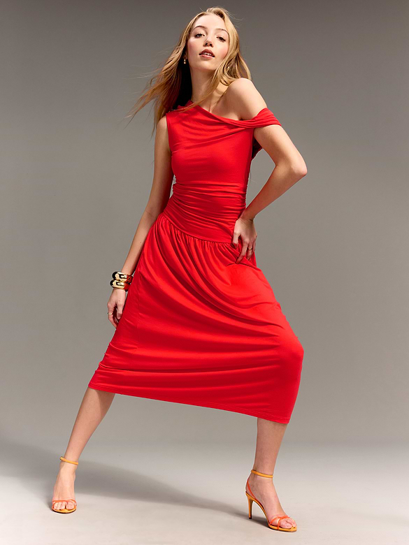 Old Navy x Christopher John Rogers One-Shoulder Maxi Dress
