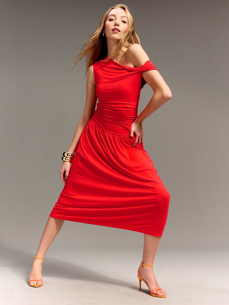 L'image numéro 1 présente Robe longue monobretelle Old Navy x Christopher John Rogers