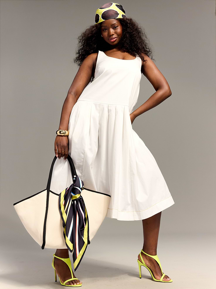 Image number 3 showing, Old Navy x Christopher John Rogers Poplin Drop-Waist Dress