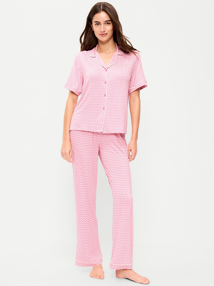 Image number 1 showing, Sunday Sleep Knit Jersey Pant Set