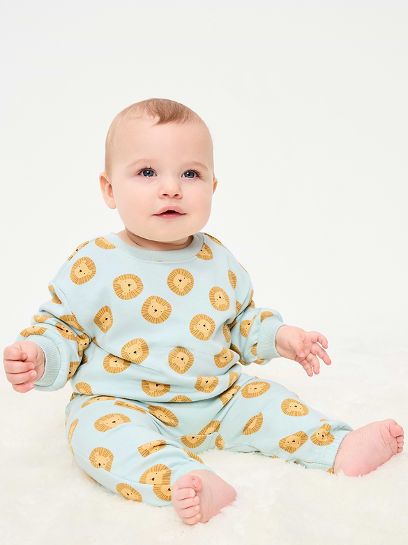 Printed Crew-Neck Sweatshirt for Baby