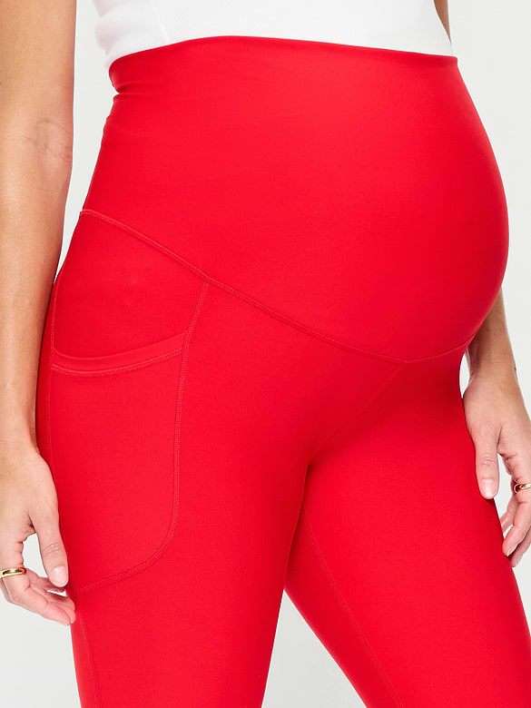Maternity Full-Panel PowerSoft 7/8 Leggings