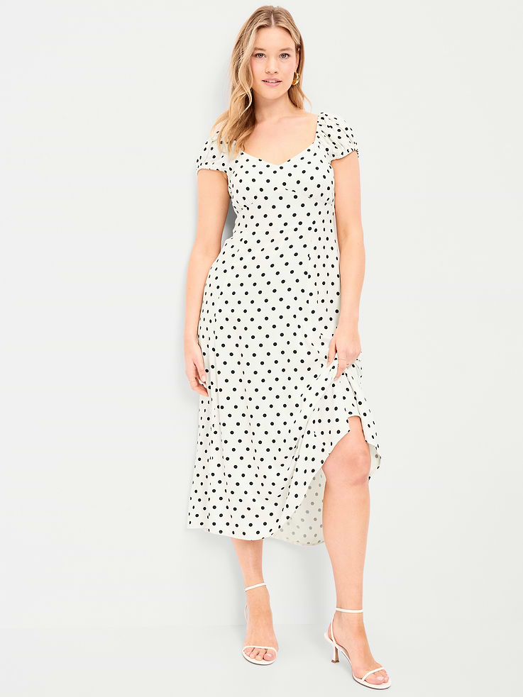 Image number 3 showing, Short-Sleeve Fit & Flare Midi Dress