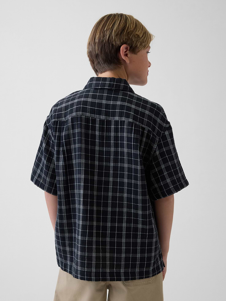 Image 3 of 4, Kids Cotton Gauze Shirt